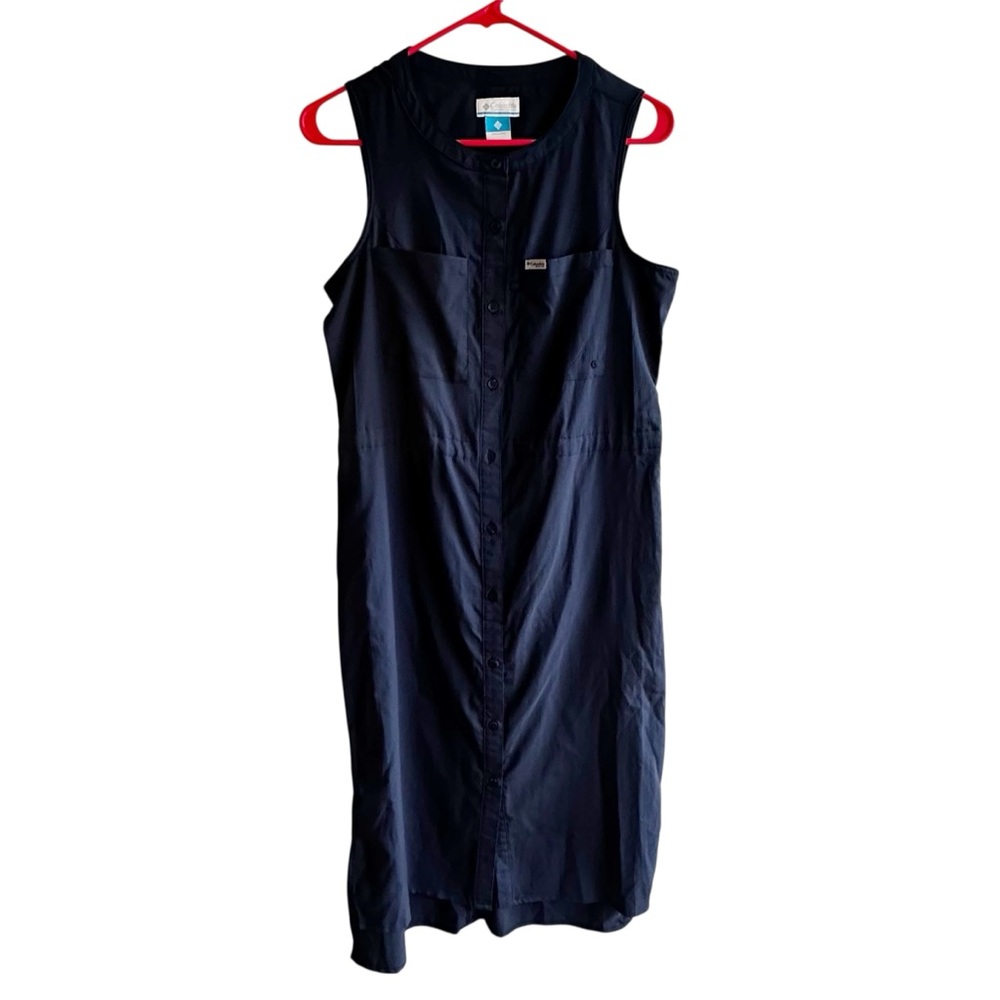 Columbia PFG Tamiami Button Front Cinch Waist Midi Dress - Picture 2 of 7